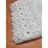 Gipiura biała Gruba Koronka do ozdabiania i dekoracji szerokość 9cm